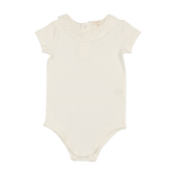 Ruffle Onesie - Winter White