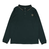 Collar Trim Polo-Green