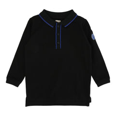 Contrast Trim Polo-Black