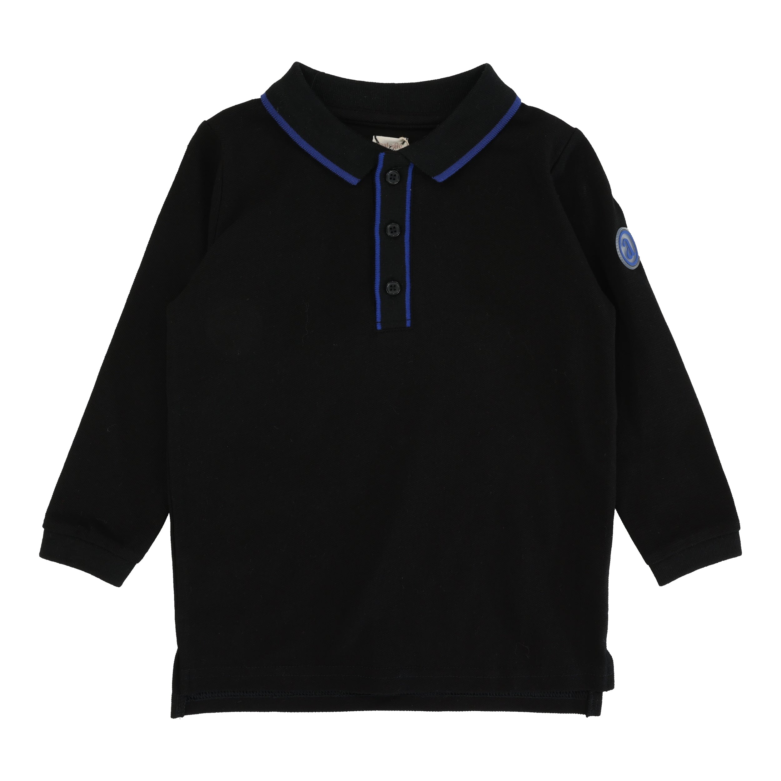 Contrast Trim Polo-Black