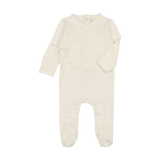 Brushed Cotton Wrapover Footie
