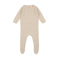 Cable Knit Footie