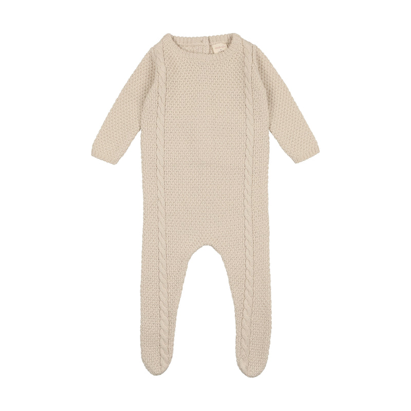 Cable Knit Footie