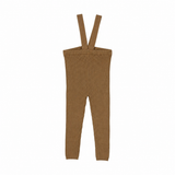 Knit Suspender Leggings - Oatmeal