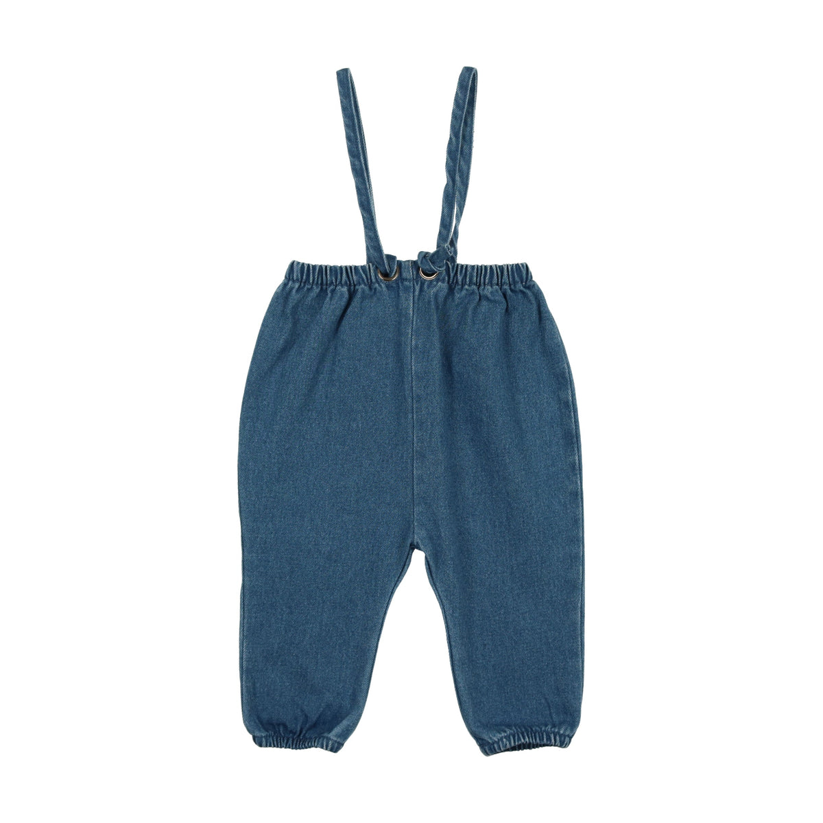 Denim Bow Suspender Romper Lil Legs Baby