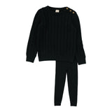 Cable Knit Set-Hunter Green