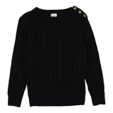 Cable Knit Sweater-Black