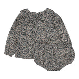 Daisy Floral Set-Dusty Blue