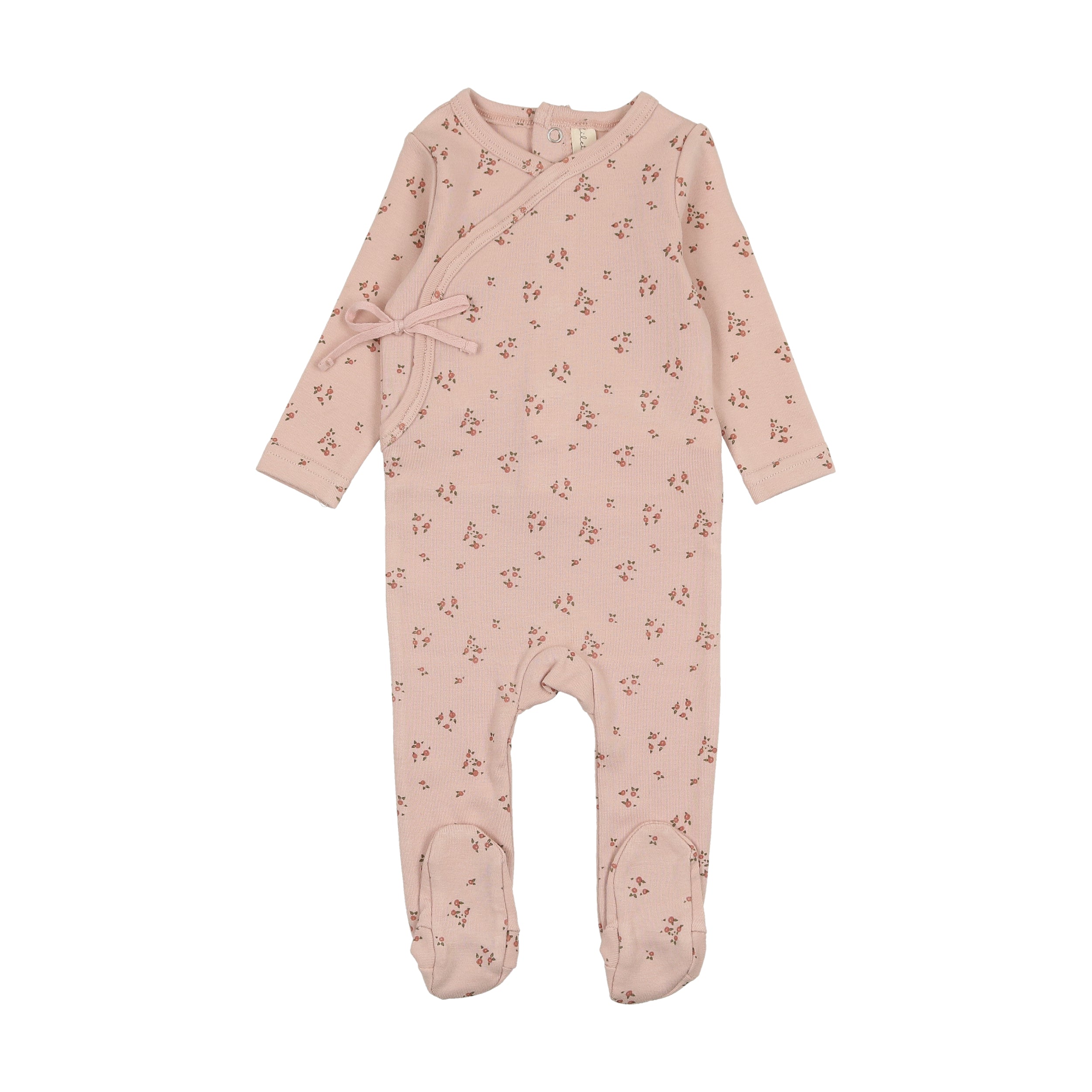 Lilette Dainty Floral Footie - Dusty Pink/Floral Lilette Dainty Floral Footie - Dusty Pink/Floral
