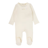 Dreamy Graphic Footie - Winter White/Slate