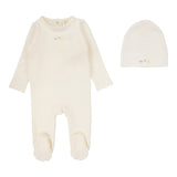 Dreamy Graphic Footie Set  - Winter White/Slate