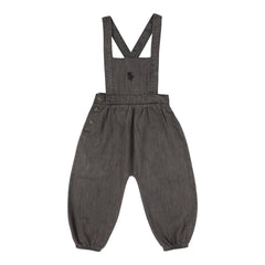 Tencel Girls Romper-Grey Wash
