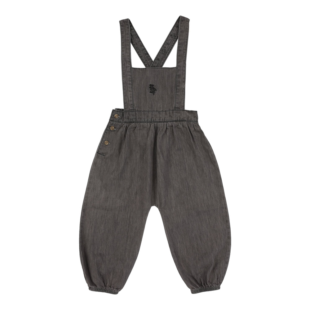 Tencel Girls Romper-Grey Wash