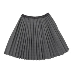 Plaid Skirt-Mid Grey