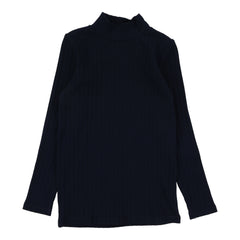 Double Rib Mockneck-Navy