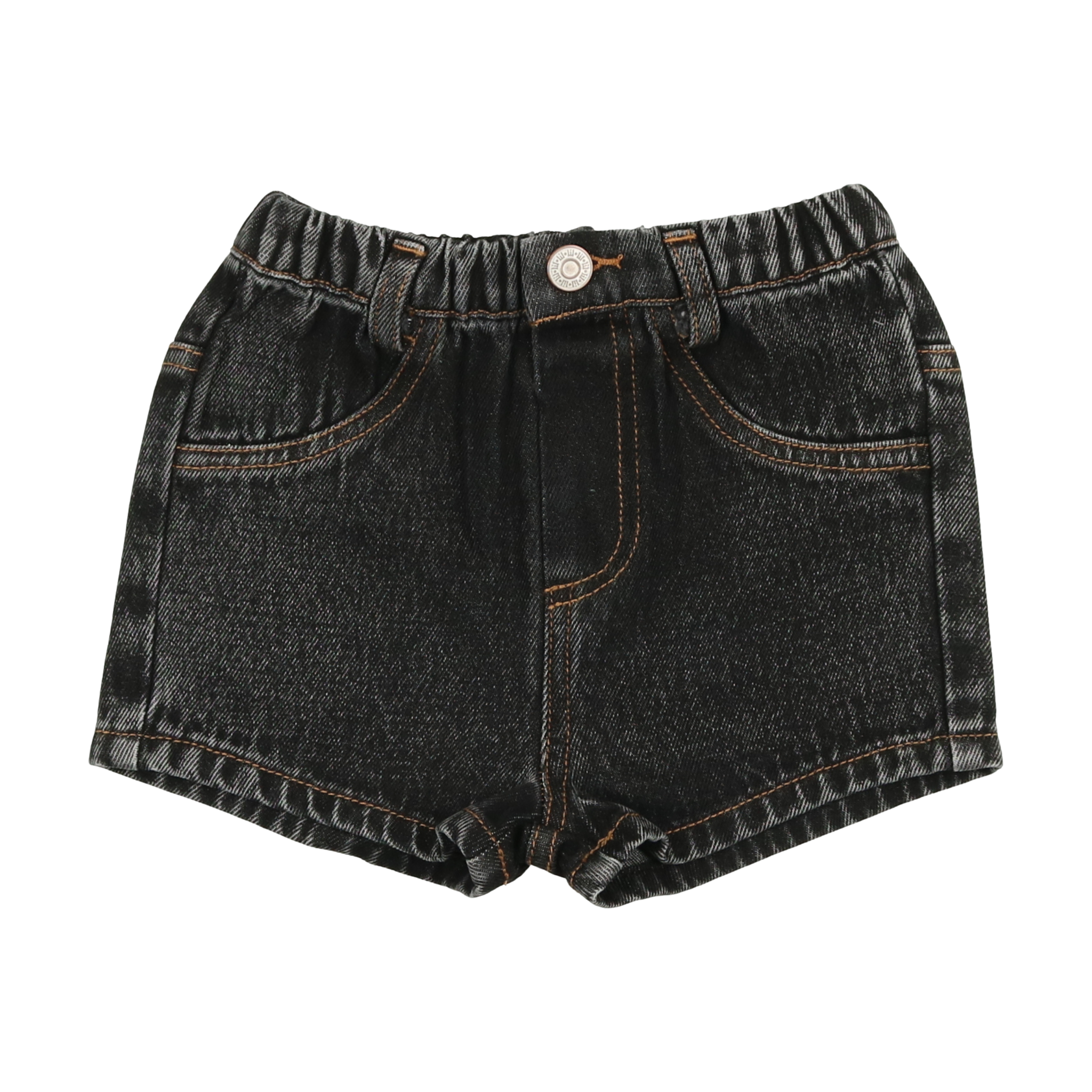 DENIM SHORTS - Black Denim