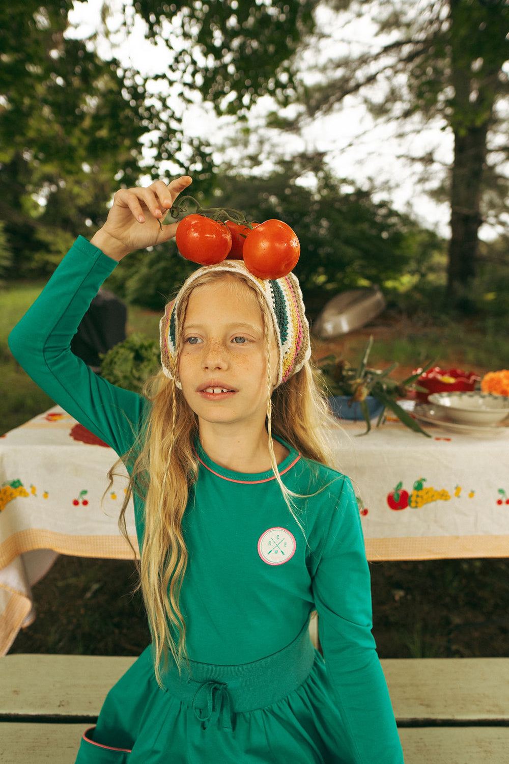 Boating Crew Long Sleeve Tee-Electric Green