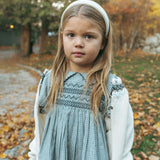Heirloom Knits Cardigan-Cream/Blue