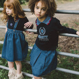 Fan Club Girls Sweatshirt-Navy Denim