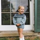 Primrose Romper-Dusty Blue