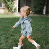 Primrose Romper-Dusty Blue