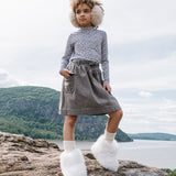 Denim Day Skirt-Grey Wash
