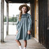Primrose Dress-Dusty Blue