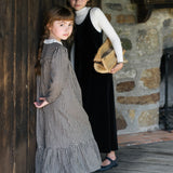 Velour Slip Maxi-Black