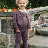 Girls Cardigan-Vintage Purple