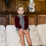 Plaid Edition Girls Toddler Set-Dried Blue Plaid