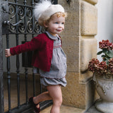 Plaid Edition Girls Toddler Set-Dried Blue Plaid