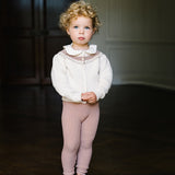 Knit Suspender Leggings-Dried Rose