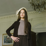 Fine Knit Cardigan-Chocolate Brown