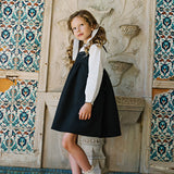 Jacquard Jumper Little Girl-Black