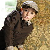 Home Garden Boys Shirt-Oat Print