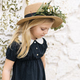 SWISS DOT MAXI DRESS SHORT SLEEVE