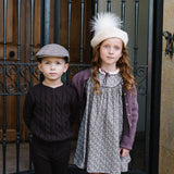 Girls Cardigan-Vintage Purple
