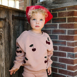Cherry Patch Sweatshirt-Bud Pink