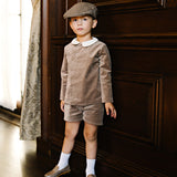 Velvet Blazer-Misty Oat
