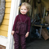 Rugged Threads Bubble Suspender Pants-Black Denim