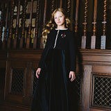 Crest Maxi Cardigan Set-Navy
