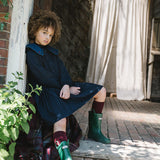 Sweet Campaign Sailor Collar Cardigan-Navy