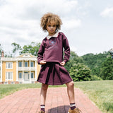 Fan Club Girls Sweatshirt-Plum/Cream