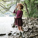 Rugged Threads Skirt-Burgundy Denim