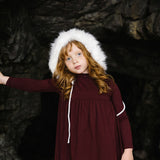 Rugged Threads Mockneck Dress-Burgundy