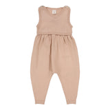 Knit Overalls-Dusty Pink