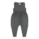Knit Overalls-Mid Grey