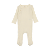 Dotted Side Snap Footie