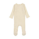 Dotted Side Snap Footie
