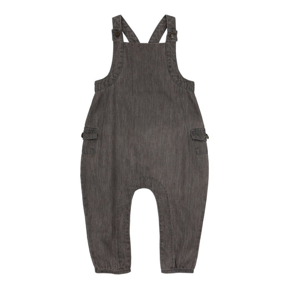 Tencel Boys Romper-Grey Wash